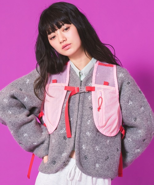 Casselini(キャセリーニ)の「Casselini(キャセリーニ)エアリーナイロンバックパック(バックパック/リュック・レディース・ブラック/ピンク・FREE)」の15枚目の写真