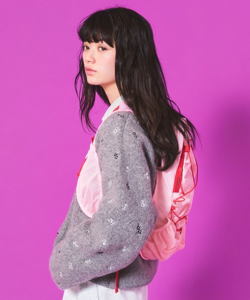 Casselini(キャセリーニ)の「Casselini(キャセリーニ)エアリーナイロンバックパック(バックパック/リュック・レディース・ブラック/ピンク・FREE)」の17枚目の写真