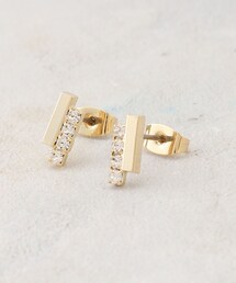 ビジューバーピアス