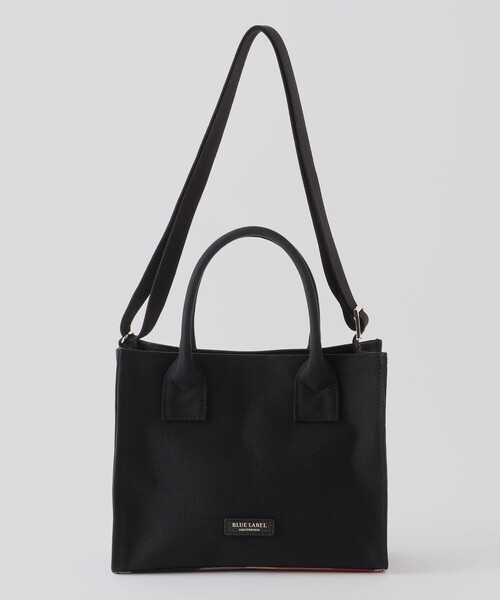 BLUE LABEL CRESTBRIDGE（ブルーレーベルクレストブリッジ）の「2WAYカジュアルミニトート（ショルダーバッグ・レディース・ブラック/ダークネイビー・FREE）」の5枚目の写真
