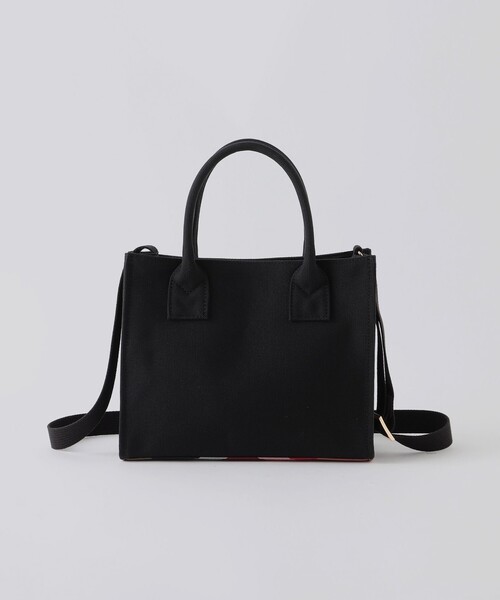 BLUE LABEL CRESTBRIDGE（ブルーレーベルクレストブリッジ）の「2WAYカジュアルミニトート（ショルダーバッグ・レディース・ブラック/ダークネイビー・FREE）」の6枚目の写真