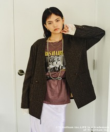 ROSE BUD | CREOLME/SILK NEP TWEED JACKET(その他アウター)