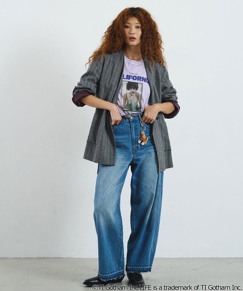 ROSE BUD（ローズバッド）の「CREOLME/SILK NEP TWEED JACKET（その他アウター・レディース・グレー/ブラウン・S/M）」の4枚目の写真