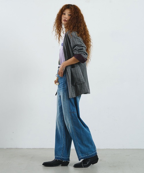 ROSE BUD（ローズバッド）の「CREOLME/SILK NEP TWEED JACKET（その他アウター・レディース・グレー/ブラウン・S/M）」の5枚目の写真