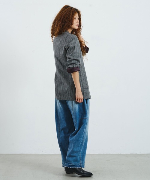 ROSE BUD（ローズバッド）の「CREOLME/SILK NEP TWEED JACKET（その他アウター・レディース・グレー/ブラウン・S/M）」の6枚目の写真