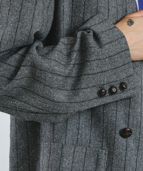 ROSE BUD（ローズバッド）の「CREOLME/SILK NEP TWEED JACKET（その他アウター・レディース・グレー/ブラウン・S/M）」の7枚目の写真