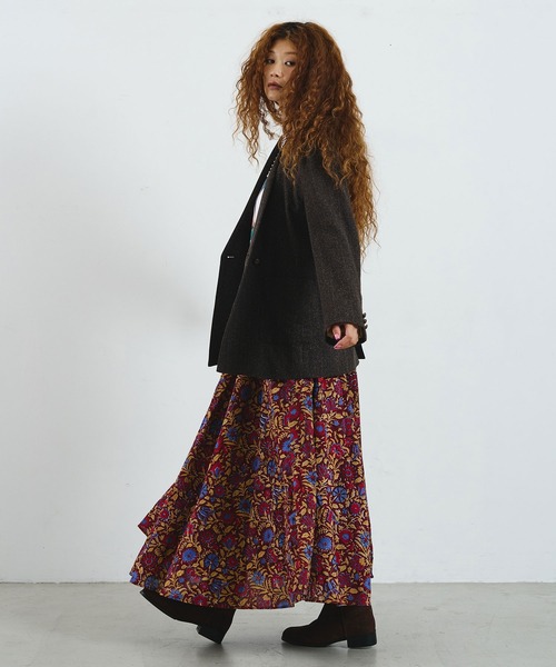 ROSE BUD（ローズバッド）の「CREOLME/SILK NEP TWEED JACKET（その他アウター・レディース・グレー/ブラウン・S/M）」の15枚目の写真