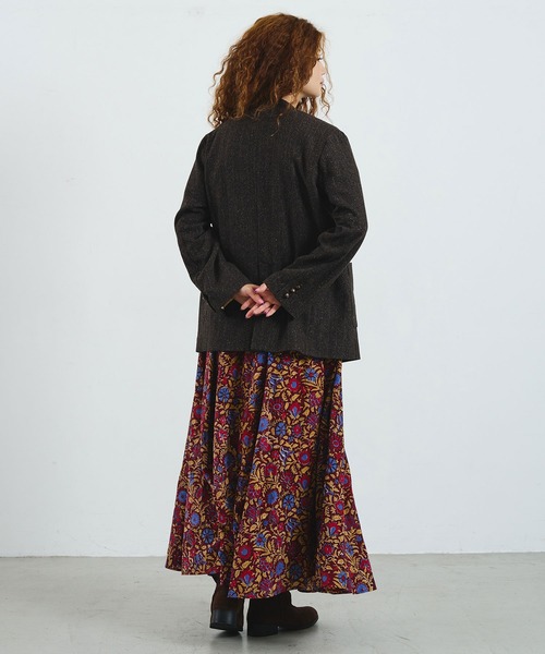 ROSE BUD（ローズバッド）の「CREOLME/SILK NEP TWEED JACKET（その他アウター・レディース・グレー/ブラウン・S/M）」の16枚目の写真