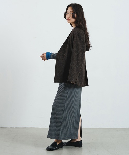 ROSE BUD（ローズバッド）の「CREOLME/SILK NEP TWEED JACKET（その他アウター・レディース・グレー/ブラウン・S/M）」の18枚目の写真
