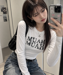 スプレーウェーブ 長袖Tシャツ [ホワイト]