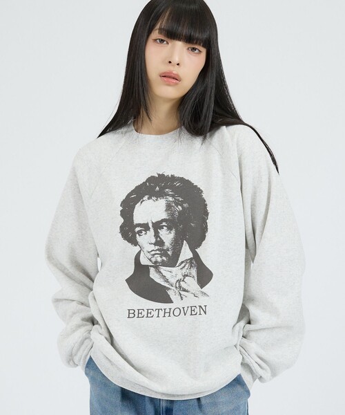 Healthknit(ヘルスニット)の「【Healthknit/ヘルスニット】クラシックスウェット クルーネック長袖/ベートーヴェン/ブラームス/スウェット(スウェット・レディース・ブルー系その他/グレー系その他2/グレー系その他/ブルー系その他2・M/L)」の2枚目の写真
