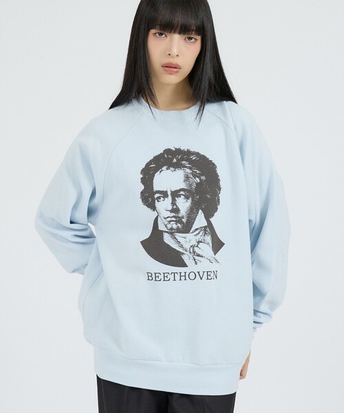 Healthknit(ヘルスニット)の「【Healthknit/ヘルスニット】クラシックスウェット クルーネック長袖/ベートーヴェン/ブラームス/スウェット(スウェット・レディース・ブルー系その他/グレー系その他2/グレー系その他/ブルー系その他2・M/L)」の1枚目の写真