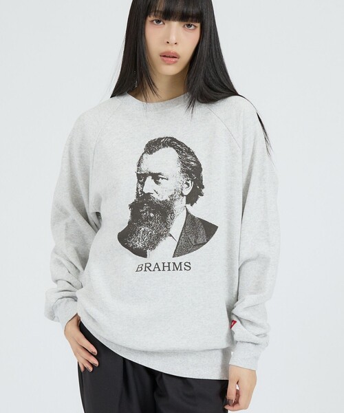 Healthknit(ヘルスニット)の「【Healthknit/ヘルスニット】クラシックスウェット クルーネック長袖/ベートーヴェン/ブラームス/スウェット(スウェット・レディース・ブルー系その他/グレー系その他2/グレー系その他/ブルー系その他2・M/L)」の3枚目の写真