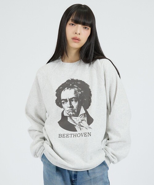 Healthknit(ヘルスニット)の「【Healthknit/ヘルスニット】クラシックスウェット クルーネック長袖/ベートーヴェン/ブラームス/スウェット(スウェット・レディース・ブルー系その他/グレー系その他2/グレー系その他/ブルー系その他2・M/L)」の22枚目の写真