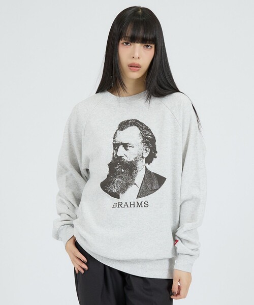 Healthknit(ヘルスニット)の「【Healthknit/ヘルスニット】クラシックスウェット クルーネック長袖/ベートーヴェン/ブラームス/スウェット(スウェット・レディース・ブルー系その他/グレー系その他2/グレー系その他/ブルー系その他2・M/L)」の5枚目の写真