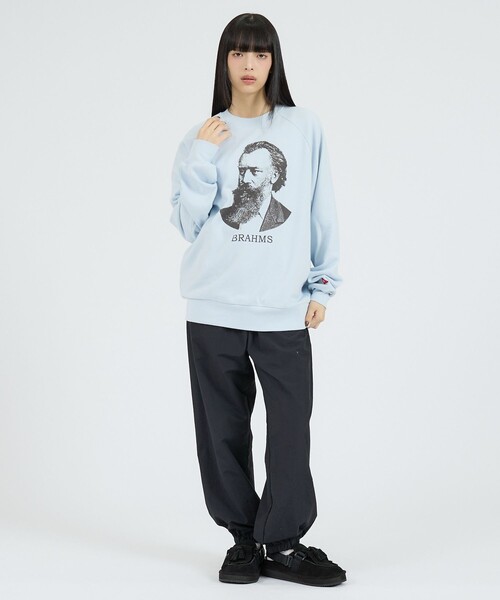 Healthknit(ヘルスニット)の「【Healthknit/ヘルスニット】クラシックスウェット クルーネック長袖/ベートーヴェン/ブラームス/スウェット(スウェット・レディース・ブルー系その他/グレー系その他2/グレー系その他/ブルー系その他2・M/L)」の8枚目の写真