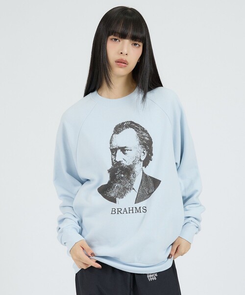 Healthknit(ヘルスニット)の「【Healthknit/ヘルスニット】クラシックスウェット クルーネック長袖/ベートーヴェン/ブラームス/スウェット(スウェット・レディース・ブルー系その他/グレー系その他2/グレー系その他/ブルー系その他2・M/L)」の11枚目の写真
