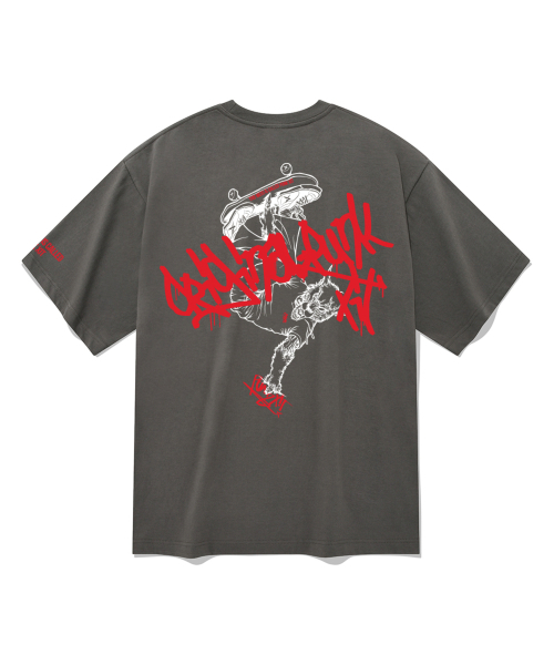 SPITXIT（スピットシット）の「スピットシット x オリジナルパンク パンクトリック 半袖Tシャツ 5カラー（Tシャツ/カットソー・メンズ・ブラック/ネイビー/ホワイト/グレー/ベージュ・MEDIUM/SMALL/LARGE/X-LARGE）」の15枚目の写真