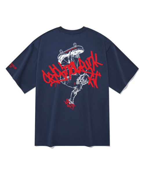 SPITXIT（スピットシット）の「スピットシット x オリジナルパンク パンクトリック 半袖Tシャツ 5カラー（Tシャツ/カットソー・メンズ・ブラック/ネイビー/ホワイト/グレー/ベージュ・MEDIUM/SMALL/LARGE/X-LARGE）」の13枚目の写真