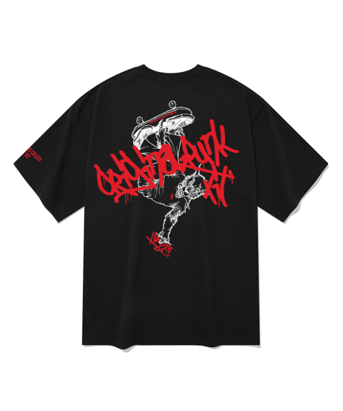 SPITXIT（スピットシット）の「スピットシット x オリジナルパンク パンクトリック 半袖Tシャツ 5カラー（Tシャツ/カットソー・メンズ・ブラック/ネイビー/ホワイト/グレー/ベージュ・MEDIUM/SMALL/LARGE/X-LARGE）」の9枚目の写真