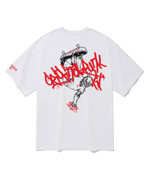 SPITXIT（スピットシット）の「スピットシット x オリジナルパンク パンクトリック 半袖Tシャツ 5カラー（Tシャツ/カットソー・メンズ・ブラック/ネイビー/ホワイト/グレー/ベージュ・MEDIUM/SMALL/LARGE/X-LARGE）」の7枚目の写真