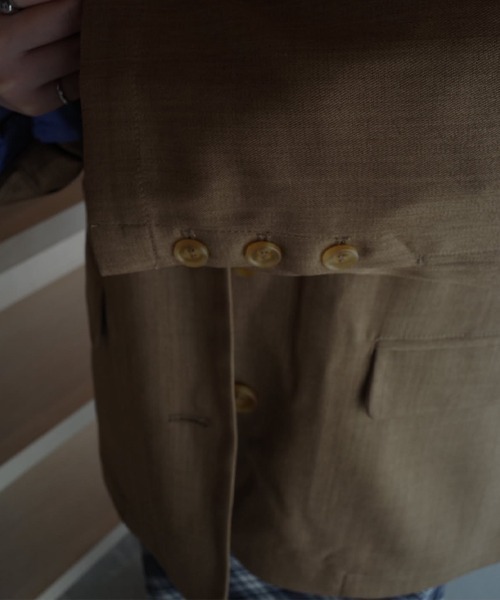SallyLunn(サリーラン)の「【azusa×SallyLunn】Relaxed Tailored Jacket / リラックステーラードジャケット(テーラードジャケット・レディース・ダークブラウン/ブラウン・FREE)」の11枚目の写真