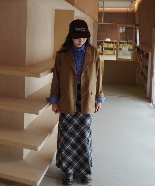 SallyLunn(サリーラン)の「【azusa×SallyLunn】Relaxed Tailored Jacket / リラックステーラードジャケット(テーラードジャケット・レディース・ダークブラウン/ブラウン・FREE)」の9枚目の写真
