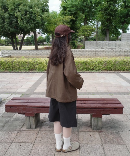 SallyLunn(サリーラン)の「【azusa×SallyLunn】Relaxed Tailored Jacket / リラックステーラードジャケット(テーラードジャケット・レディース・ダークブラウン/ブラウン・FREE)」の12枚目の写真