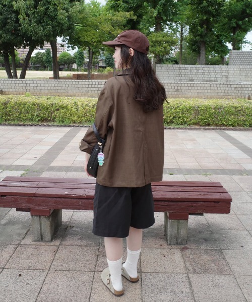 SallyLunn(サリーラン)の「【azusa×SallyLunn】Relaxed Tailored Jacket / リラックステーラードジャケット(テーラードジャケット・レディース・ダークブラウン/ブラウン・FREE)」の14枚目の写真