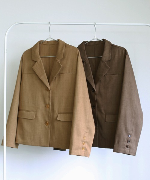 SallyLunn(サリーラン)の「【azusa×SallyLunn】Relaxed Tailored Jacket / リラックステーラードジャケット(テーラードジャケット・レディース・ダークブラウン/ブラウン・FREE)」の22枚目の写真