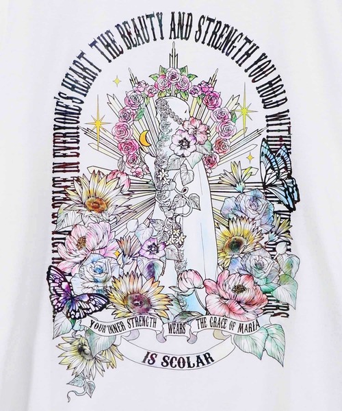 iS ScoLar（イズスカラー）の「562266：チュール＆彫像柄タンク SETトップス（Tシャツ/カットソー・レディース・ブラック/オフホワイト・M）」の22枚目の写真