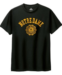 Ol' Basics（オール・ベーシックス） 半袖Tシャツ NOTREDAME ロゴ カレッジロゴ プリント 5.6オンス トップス カットソー レディース