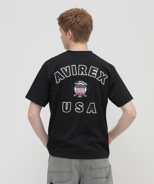 AVIREX(アヴィレックス)の「SIGNATURE VARSITY LOGO T-SHIRT / シグネチャーバーシティー ロゴ 半袖Tシャツ / AVIREX / アヴィレックス(Tシャツ/カットソー・メンズ・ホワイト/ブラック/レッド/ブルー・MEDIUM/LARGE/X-LARGE/XX-LARGE)」の5枚目の写真