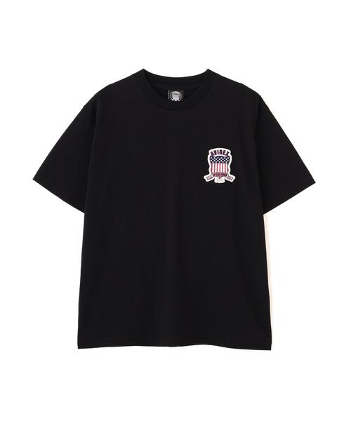 AVIREX(アヴィレックス)の「SIGNATURE VARSITY LOGO T-SHIRT / シグネチャーバーシティー ロゴ 半袖Tシャツ / AVIREX / アヴィレックス(Tシャツ/カットソー・メンズ・ホワイト/ブラック/レッド/ブルー・MEDIUM/LARGE/X-LARGE/XX-LARGE)」の8枚目の写真