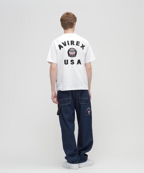AVIREX(アヴィレックス)の「SIGNATURE VARSITY LOGO T-SHIRT / シグネチャーバーシティー ロゴ 半袖Tシャツ / AVIREX / アヴィレックス(Tシャツ/カットソー・メンズ・ホワイト/ブラック/レッド/ブルー・MEDIUM/LARGE/X-LARGE/XX-LARGE)」の13枚目の写真