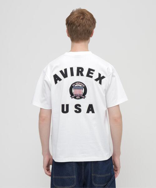 AVIREX(アヴィレックス)の「SIGNATURE VARSITY LOGO T-SHIRT / シグネチャーバーシティー ロゴ 半袖Tシャツ / AVIREX / アヴィレックス(Tシャツ/カットソー・メンズ・ホワイト/ブラック/レッド/ブルー・MEDIUM/LARGE/X-LARGE/XX-LARGE)」の15枚目の写真