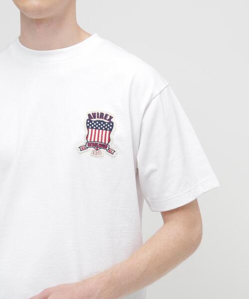 AVIREX(アヴィレックス)の「SIGNATURE VARSITY LOGO T-SHIRT / シグネチャーバーシティー ロゴ 半袖Tシャツ / AVIREX / アヴィレックス(Tシャツ/カットソー・メンズ・ホワイト/ブラック/レッド/ブルー・MEDIUM/LARGE/X-LARGE/XX-LARGE)」の17枚目の写真