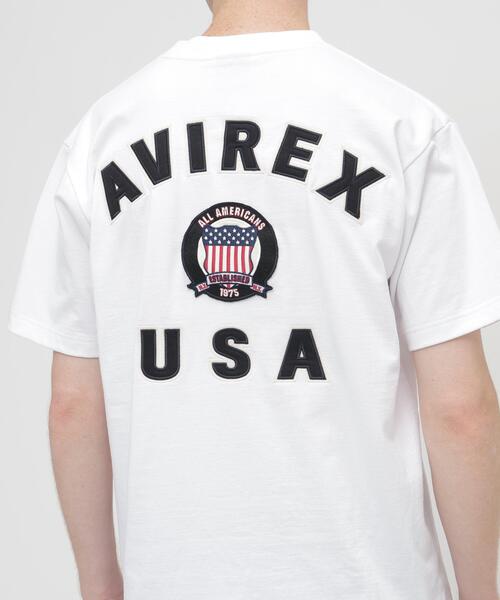 AVIREX(アヴィレックス)の「SIGNATURE VARSITY LOGO T-SHIRT / シグネチャーバーシティー ロゴ 半袖Tシャツ / AVIREX / アヴィレックス(Tシャツ/カットソー・メンズ・ホワイト/ブラック/レッド/ブルー・MEDIUM/LARGE/X-LARGE/XX-LARGE)」の19枚目の写真