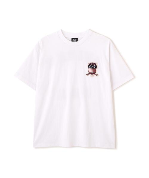 AVIREX(アヴィレックス)の「SIGNATURE VARSITY LOGO T-SHIRT / シグネチャーバーシティー ロゴ 半袖Tシャツ / AVIREX / アヴィレックス(Tシャツ/カットソー・メンズ・ホワイト/ブラック/レッド/ブルー・MEDIUM/LARGE/X-LARGE/XX-LARGE)」の20枚目の写真
