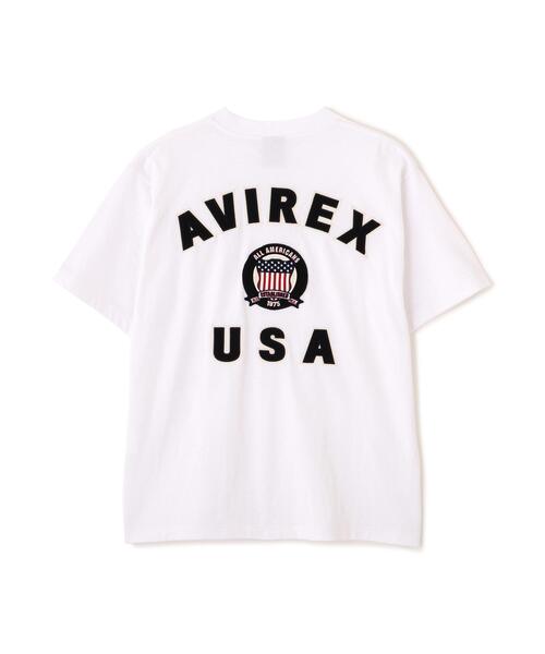AVIREX(アヴィレックス)の「SIGNATURE VARSITY LOGO T-SHIRT / シグネチャーバーシティー ロゴ 半袖Tシャツ / AVIREX / アヴィレックス(Tシャツ/カットソー・メンズ・ホワイト/ブラック/レッド/ブルー・MEDIUM/LARGE/X-LARGE/XX-LARGE)」の21枚目の写真
