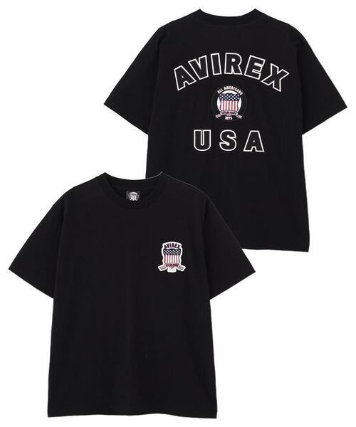 AVIREX(アヴィレックス)の「SIGNATURE VARSITY LOGO T-SHIRT / シグネチャーバーシティー ロゴ 半袖Tシャツ / AVIREX / アヴィレックス(Tシャツ/カットソー・メンズ・ホワイト/ブラック/レッド/ブルー・MEDIUM/LARGE/X-LARGE/XX-LARGE)」の2枚目の写真