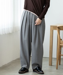 【3タックワイドパンツ】一度履いたら、手放せない UVカット/ウエストゴム/手洗いOKパンツ