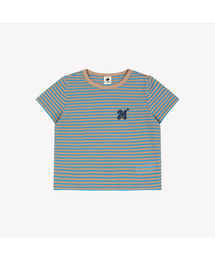 ソフリー ストライプ クロップ 半袖Tシャツ_40943TS