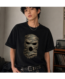[ODNR UNISEX]カモフラージュマスク半袖Tシャツ_3カラー