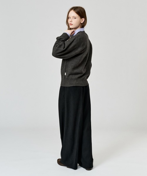 WETTEMPT（ウィテンプト）の「FLANNEL 2 TUCK SLACKS / フランネル2タックスラックス（スラックス・メンズ・ブラック/チャコールグレー・MEDIUM/LARGE/SMALL）」の16枚目の写真