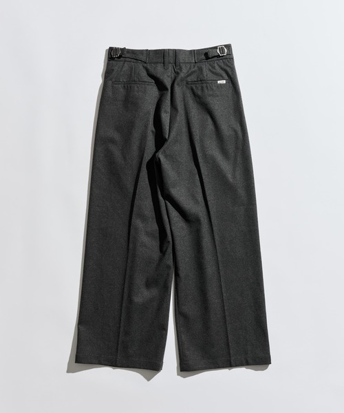 WETTEMPT（ウィテンプト）の「FLANNEL 2 TUCK SLACKS / フランネル2タックスラックス（スラックス・メンズ・ブラック/チャコールグレー・MEDIUM/LARGE/SMALL）」の18枚目の写真