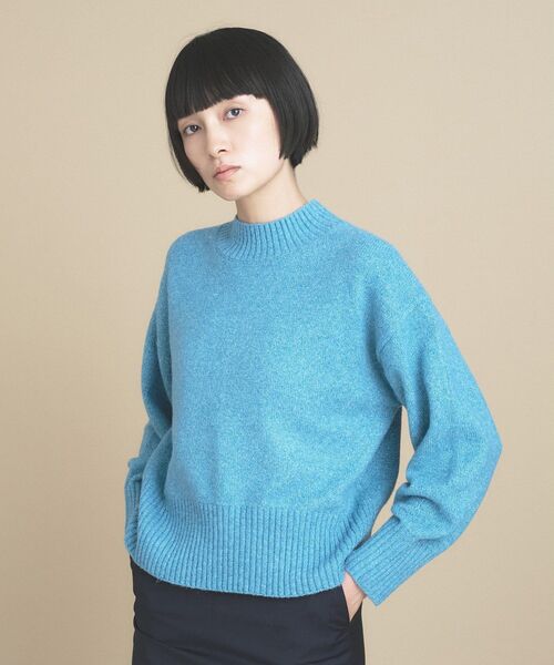 cloenc(クロエンス)の「【美フォルム】ラメハイネックニット(ニット/セーター・レディース・ブルーグリーン/ワインレッド/ボルドー/グレー系その他7/ベージュ系その他7/オフホワイト/パープル系1・02)」の4枚目の写真