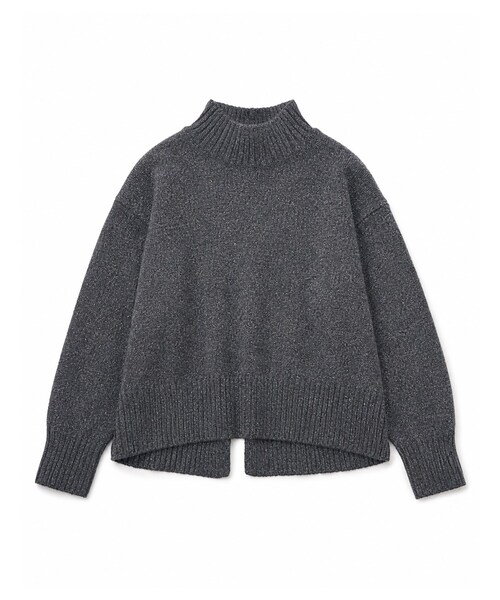 cloenc(クロエンス)の「【美フォルム】ラメハイネックニット(ニット/セーター・レディース・ブルーグリーン/ワインレッド/ボルドー/グレー系その他7/ベージュ系その他7/オフホワイト/パープル系1・02)」の2枚目の写真