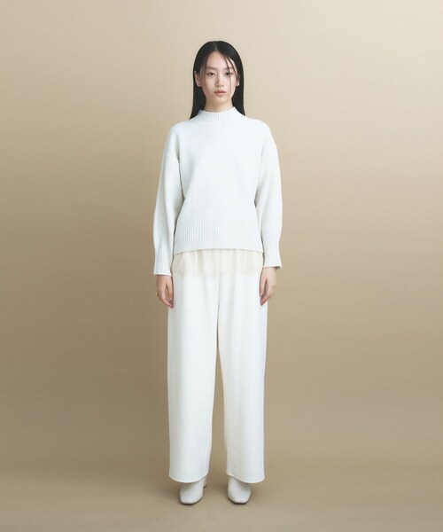 cloenc(クロエンス)の「【美フォルム】ラメハイネックニット(ニット/セーター・レディース・ブルーグリーン/ワインレッド/ボルドー/グレー系その他7/ベージュ系その他7/オフホワイト/パープル系1・02)」の8枚目の写真