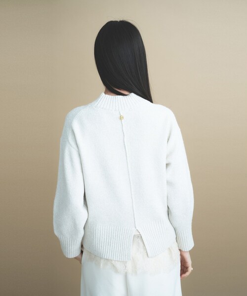 cloenc(クロエンス)の「【美フォルム】ラメハイネックニット(ニット/セーター・レディース・ブルーグリーン/ワインレッド/ボルドー/グレー系その他7/ベージュ系その他7/オフホワイト/パープル系1・02)」の13枚目の写真